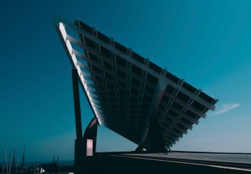 black and silver solar panel
